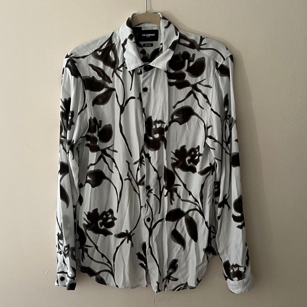 The Kooples Button Down Floral Patterned Shirt - image 1